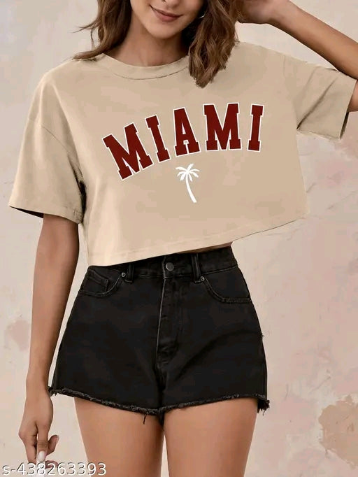 Vibe Crop top (Beige)