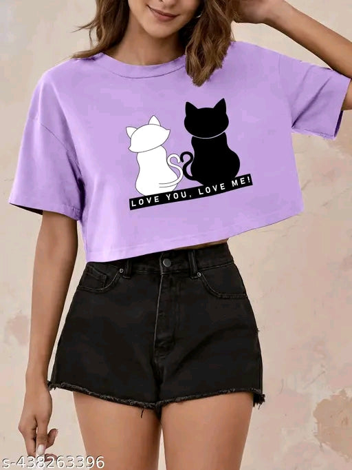 Vibe Crop top (purple)
