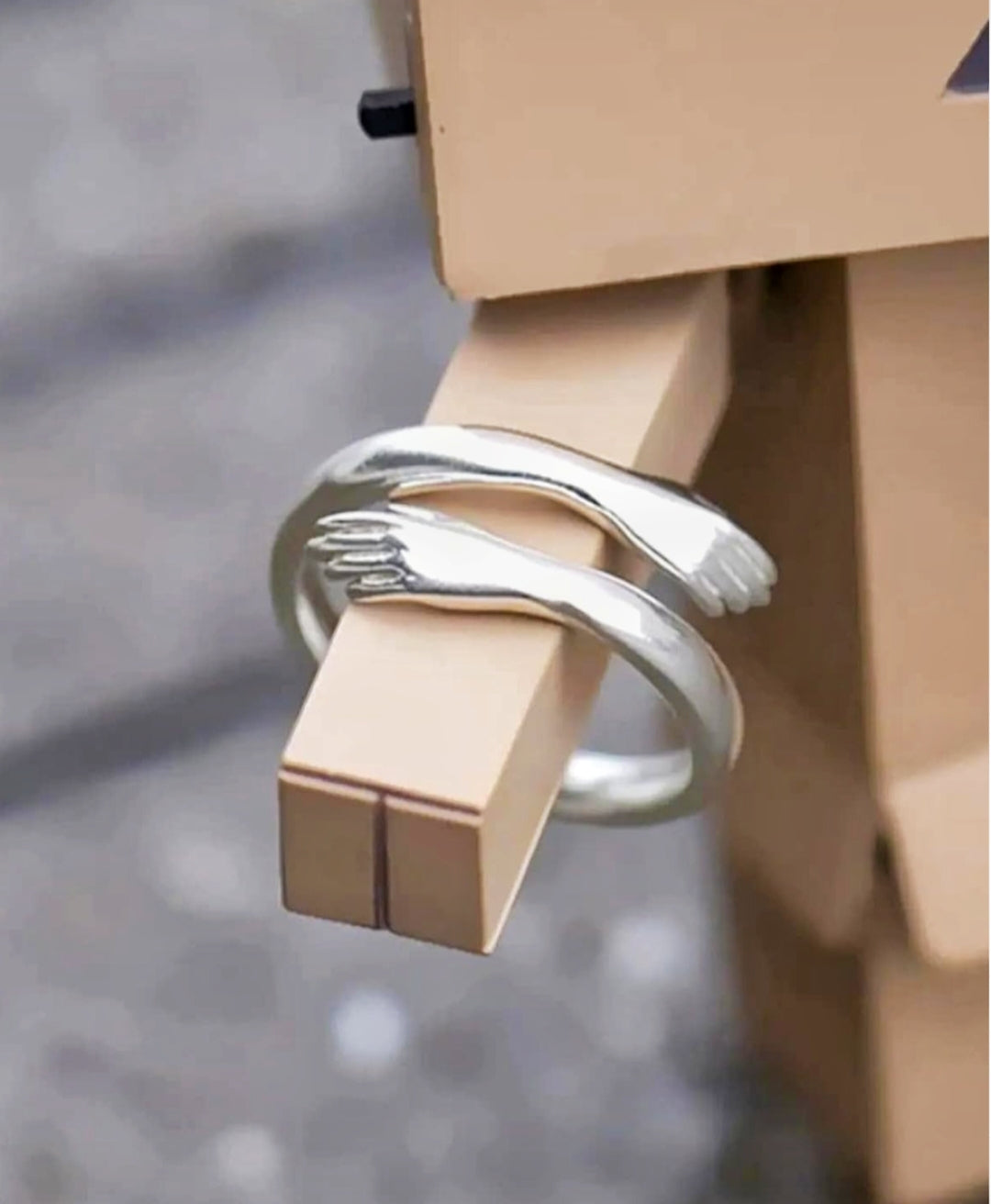 Everlast Delicate Hug Adjustable Silver Rings – Set of 4