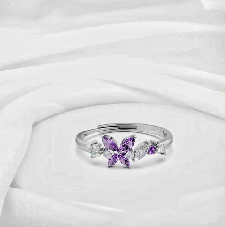 Everlast 925 Sterling Silver Rhodium-Plated CZ Ring
