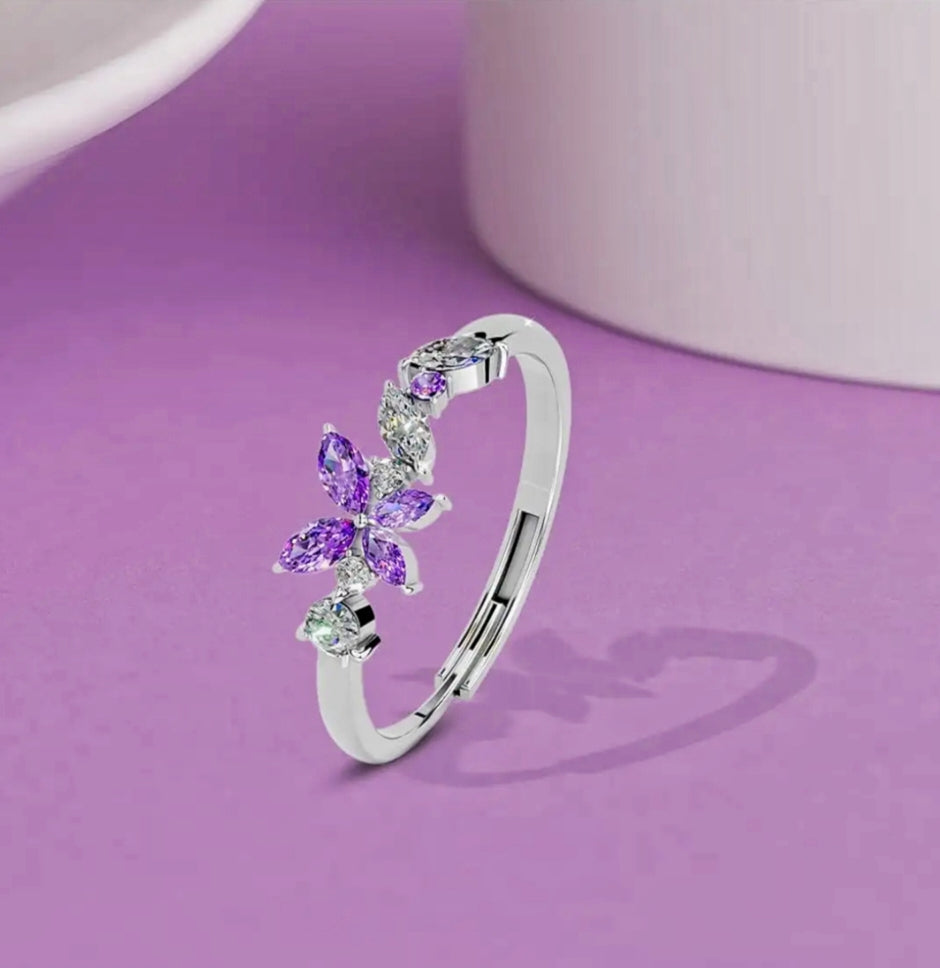 Everlast 925 Sterling Silver Rhodium-Plated CZ Ring