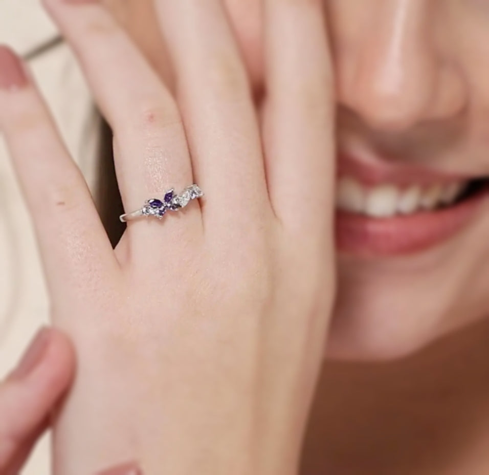 Everlast 925 Sterling Silver Rhodium-Plated CZ Ring