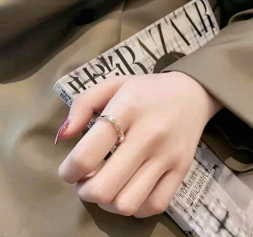 Everlast Golden Twist Adjustable Cubic Zirconia Ring