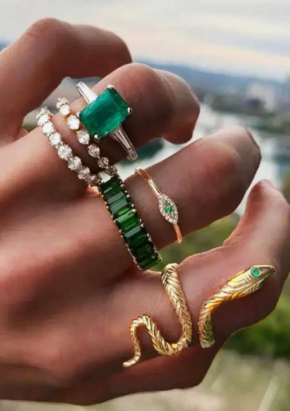 Gen Z Boho Stackable Ring Set (6-Piece)