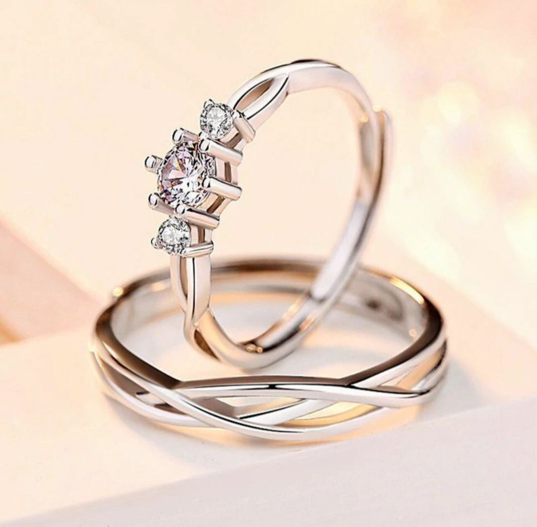 Alvoro – Adjustable Couple Ring Set