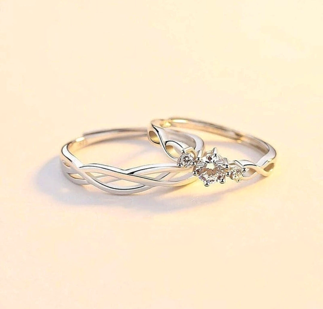 Alvoro – Adjustable Couple Ring Set