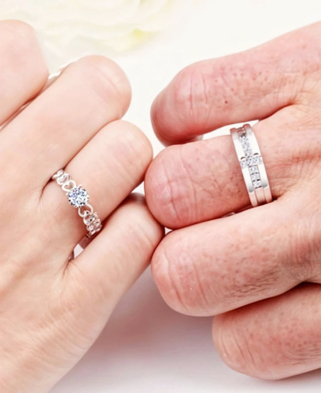 Amora – Adjustable Couple Ring Set