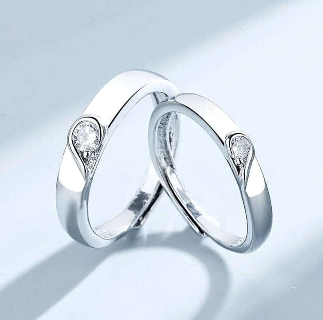 Alvora – Silver Adjustable Couple Ring