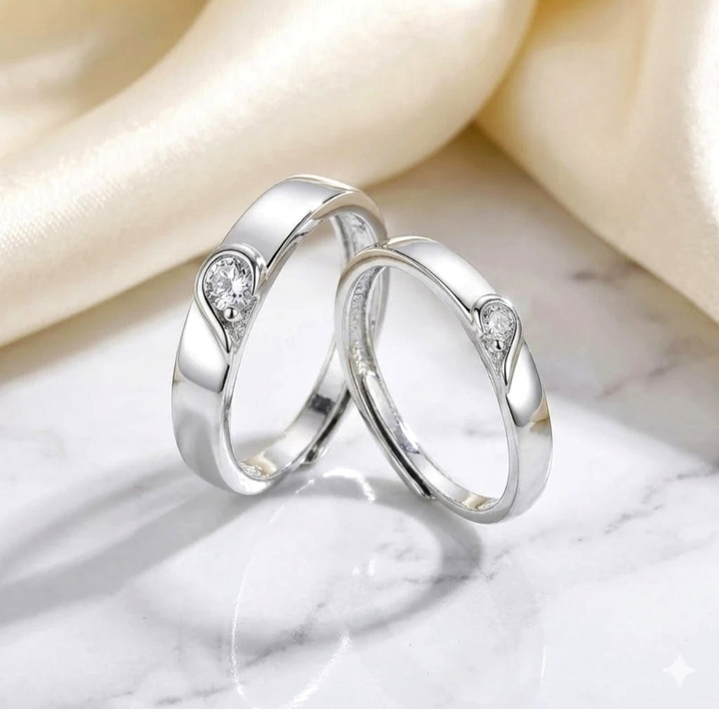 Alvora – Silver Adjustable Couple Ring
