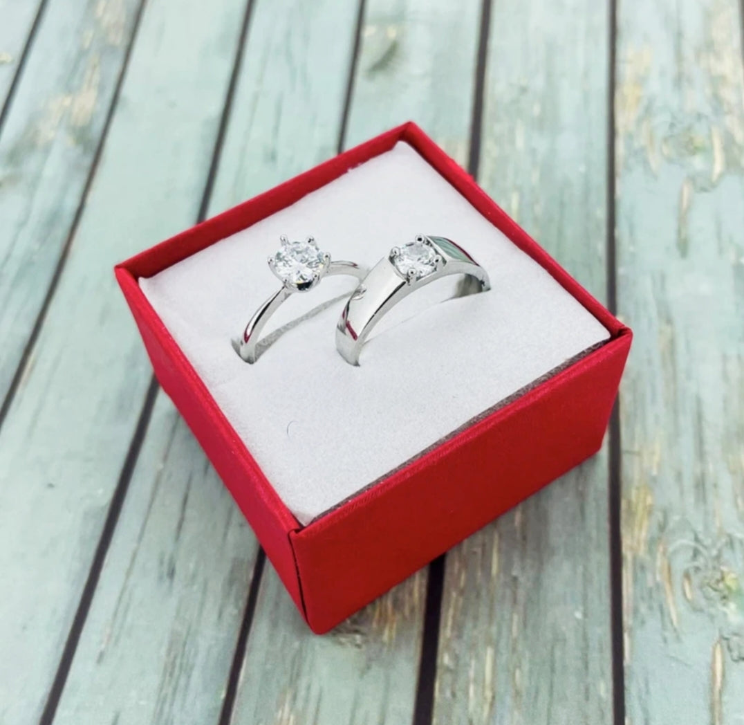 “Eternal Love Couple Rings Set”