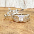 King & Queen Valentine Couple Ring Set