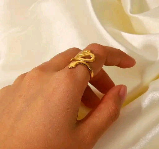 18K Gold Plated Snake Ring