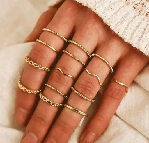Chain Stackable Ring Set