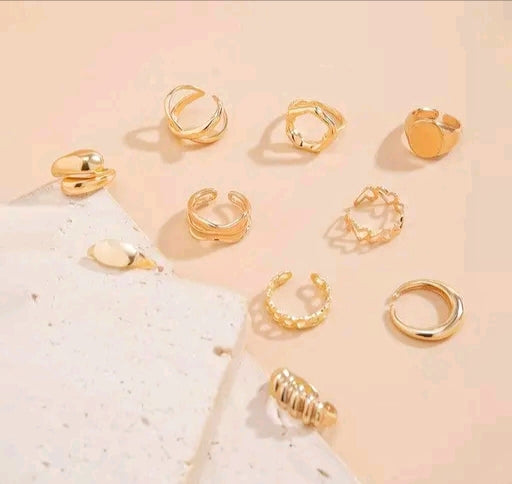 Gold Plated Statement Rings