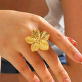 Solar Petal Contemporary Ring