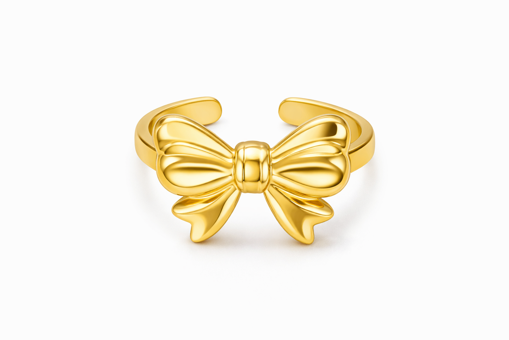 Anti-Tarnish Bow Ring