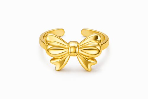 Anti-Tarnish Bow Ring