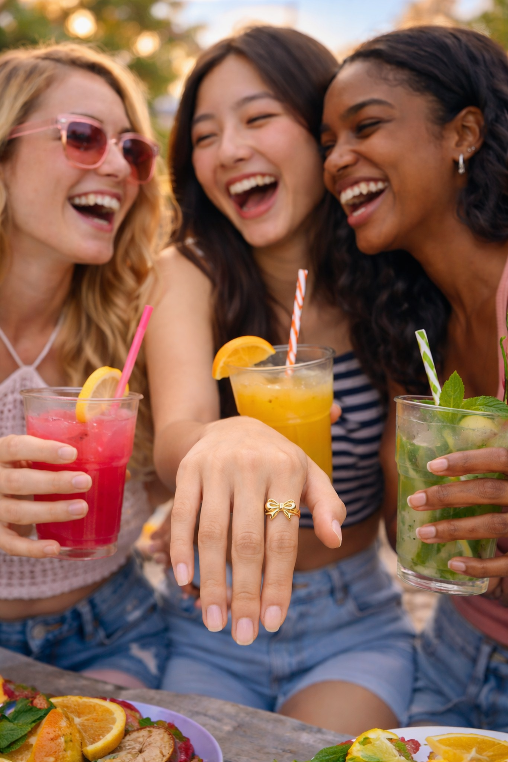 Anti-Tarnish Bow Ring