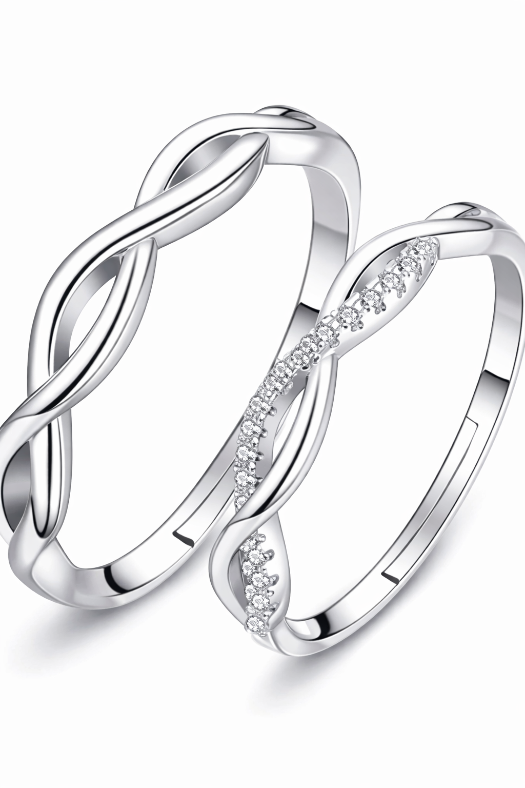 Liora – Sparkling Couple Combo Ring