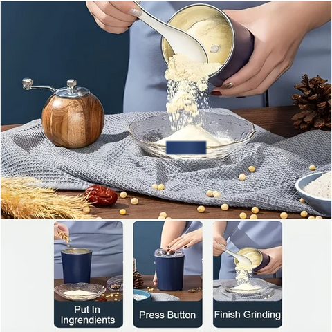 Portable Electric Spice & Coffee Grinder