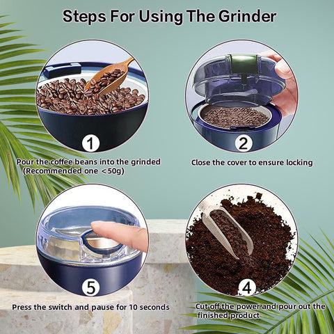 Portable Electric Spice & Coffee Grinder